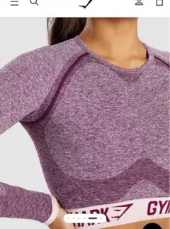 GYMSHARK DRY 長袖クロップトップ Lサイズ新品未使用
