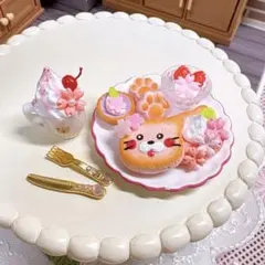 さくらにゃんこの春パンケーキプレート