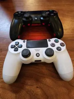 PS4 ワイヤレスコントローラー 白/黒セット