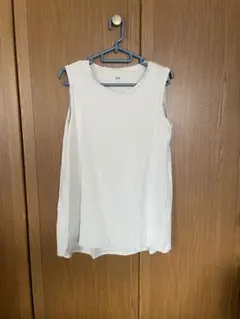 UNIQLO ノースリーブ Tシャツ M ホワイト