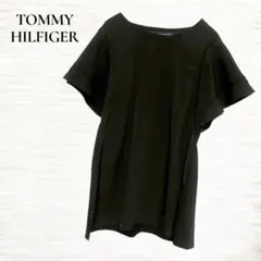 TOMMY HILFIGER/フレアスリーブブラウス/XS/ブラック/夏コーデのサムネイル