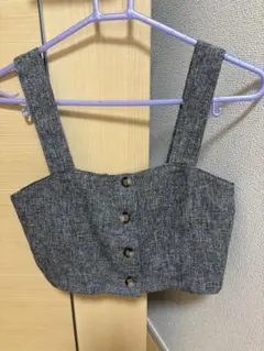 GU フロントボタンビスチェ