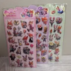 ズートピアボンボンシール　3枚セット