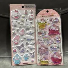サンリオキャラクターズ　ぷっくりシール　ウォーターインシール　ハローキティ