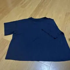 エアリズム　ネイビー 半袖Tシャツ XLサイズ コットン