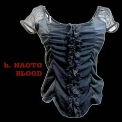 ☆らび☆★美品★h.NAOTO Blood ブラッド★ブラウス★黒のサムネイル