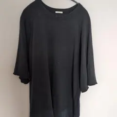 GU オーバーサイズ ブラック Tシャツ