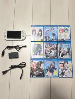 PS Vita 本体ブルーライト + ゲームソフト9本セット