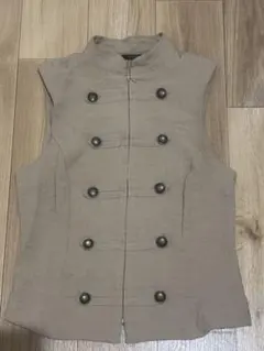 ZARA ナポレオン風ベスト ベージュ Sサイズのサムネイル