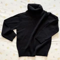 COMME CA ISM ブラック タートルネック 110