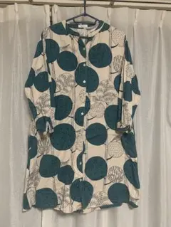 graniph デザイン シャツワンピース