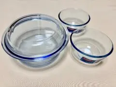 PYREX 耐熱ガラス キャセロール ボウル ３個セット