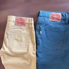 ベージュ デニム