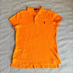 Polo Ralph Lauren(L)ポロシャツ/オレンジ/コットン/ロゴ
