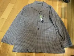 L'UOMO MUSK チェック柄長袖シャツ　ジャケット　未使用品　L レトロ