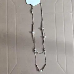 ゴールドパールロングネックレス