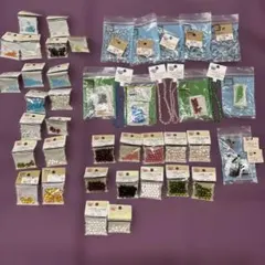 ビーズいろいろ（スキ玉・チェコブレス・カットガラスなど）