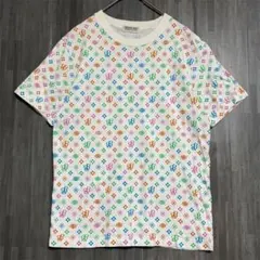 ビームスボーイ　ロゴ総柄プリント Tシャツ　白のサムネイル