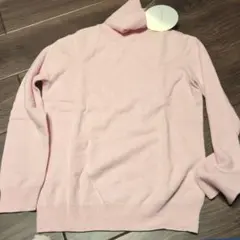 UNIQLO 100% CASHMERE ピンク タートルネック