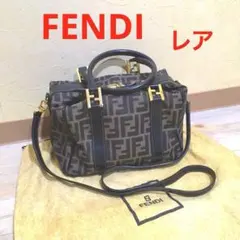 【レア】FENDI フェンディ ズッカ柄 バニティ 2way ショルダーバッグ