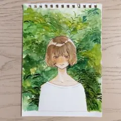手描きイラスト 原画 水彩画
