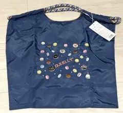 刺繍エコバッグ　マカロン柄