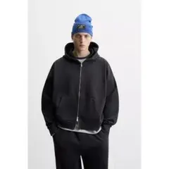 【sugar様専用】ZARA ウォッシュ加工フーディ パーカー フルジップのサムネイル