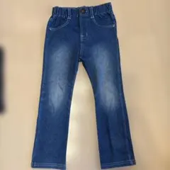 ほぼ未使用デニム ストレートパンツ 100cmのサムネイル