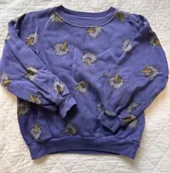 BOBOCHOSES 紫色 鳥プリント トレーナー 8-9才　134cm