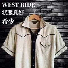 WEST RIDE ウエスタンシャツ 半袖 短丈 パイル地 スタッズのサムネイル