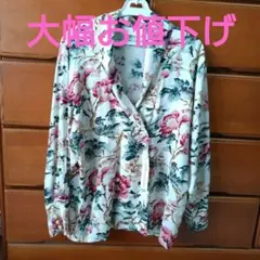 フローラル柄　 長袖シャツ 新品未使用　タグ付き
