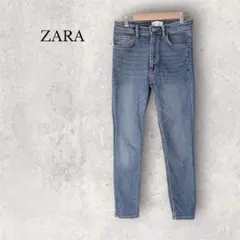 【美品】ZARA ザラ スキニーデニム ジーンズ ブルー 38 M相当のサムネイル