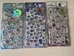 光るジュエルプチドロップシール　3枚セット