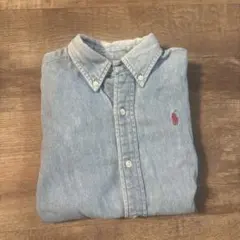 Ralph Lauren デニムブルー ボタンダウンシャツ