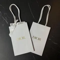 DIOR ホワイトショッパー ショップ袋 リボン