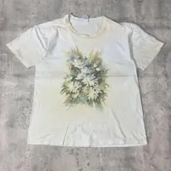 即購入OK】Flowwwers ひまわりプリント 半袖Tシャツ ホワイト - メルカリ