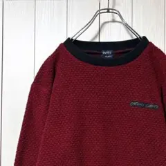 美品 パーリーゲイツ ゴルフ 裏起毛 スウェット トレーナー ロゴ M 赤のサムネイル