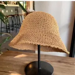 ベージュ バケットハット 58cm