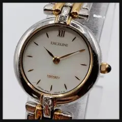 【新電池】SEIKO セイコー★ エクセリーヌ レディース 腕時計 良品 シェル
