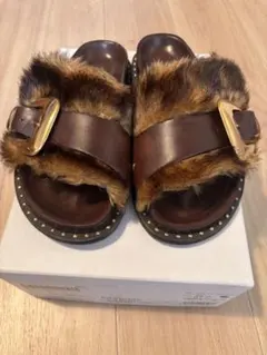 【未使用に近い】PIPPICHIC クロコ型押 BROWN〈定価45,100円〉 未使用に近い】PIPPICHIC クロコ型押 BROWN〈定価45,100円