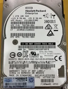 HP SAS 1.2TB（10000RPM）2.5インチ