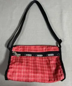 美品　レスポートサックミニショルダーバッグ　チェック柄
