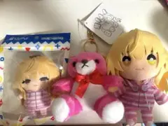 家長むぎ にじぱぺっと にじぬい NIJIベア ぬいぐるみキーホルダー