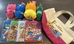 たべっ子どうぶつ ぬいぐるみ、ポーチ、ミニトートバッグセット
