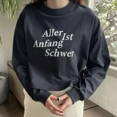 LOWRYSFARM ワイドショートロゴロングスリーブＴシャツ