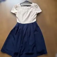 パーティードレス（GIRL）シェルピンク&ネイビー