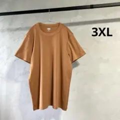 美品 ユニクロ U クルーネックT（半袖） オレンジ 3XL 春夏