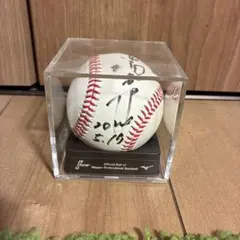 値下げしました！NPB 公式試合球　高橋由伸直筆サインボール ケース付きのサムネイル