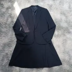 近年モデル✨アンカーウーマン✨洗える 伸縮 セットアップ スーツ 紺 11 13