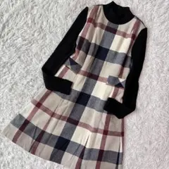 ✨極美品/現行✨ブルーレーベルクレストブリッジ チェックプラスティーヘリンボーン